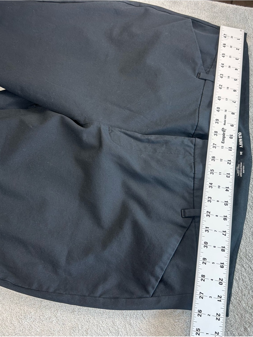 Old Navy Pixie Straight Pants Women’s Size 24 Black Stretch Career Work Trousers - Picture 5 of 8